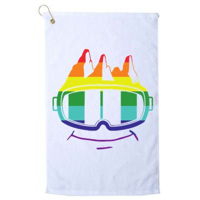 Ski Googles Colorful Skiing Sport Golf Towel