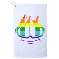 Ski Googles Colorful Skiing Sport Golf Towel