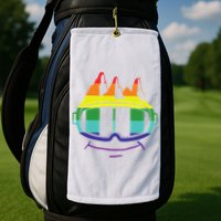 Ski Googles Colorful Skiing Sport Golf Towel