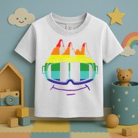 Ski Googles Colorful Skiing Sport Toddler T-Shirt
