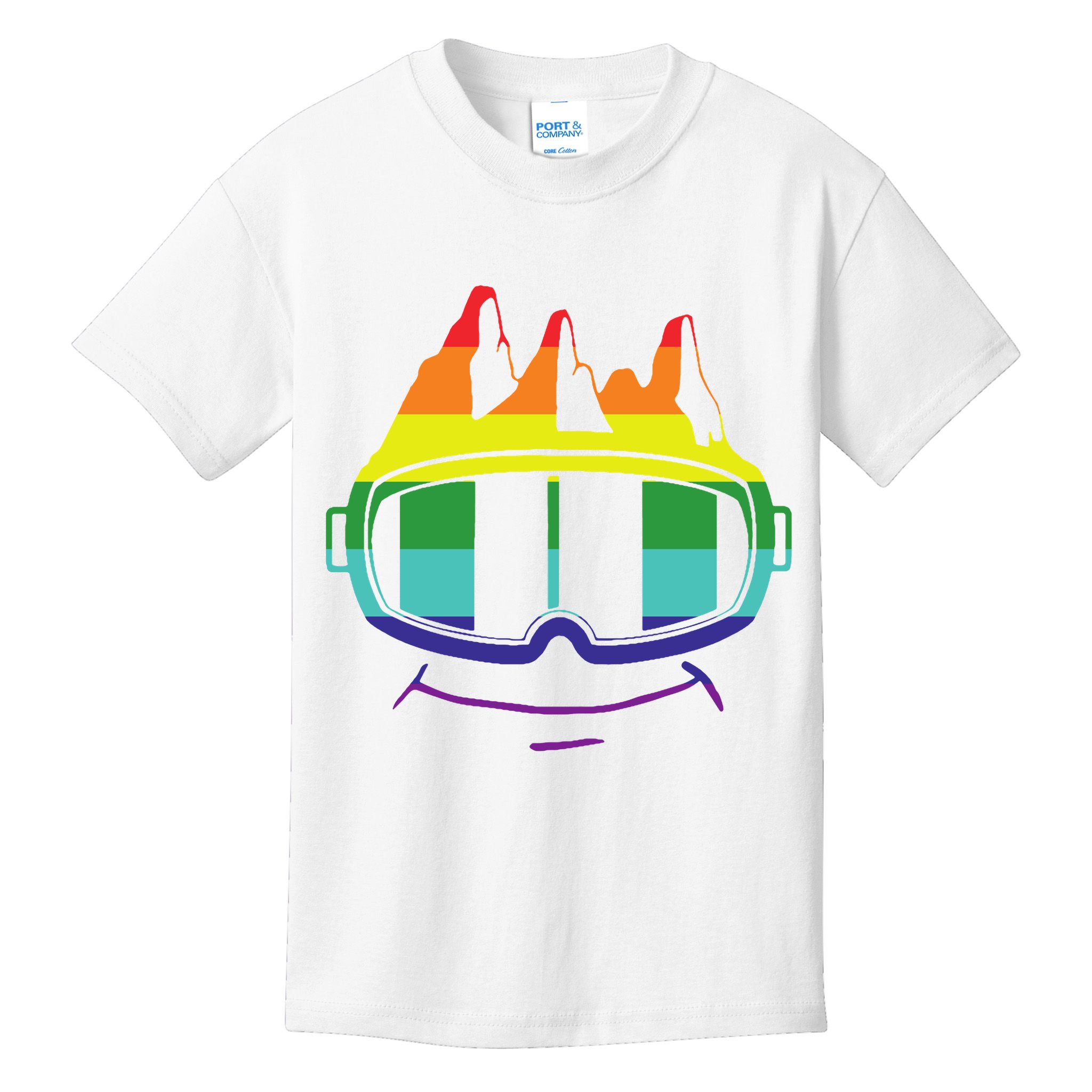 Ski Googles Colorful Skiing Sport Kids T-Shirt