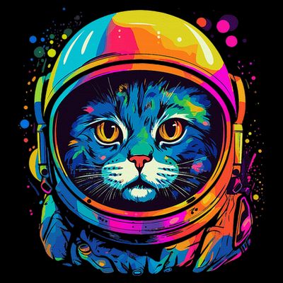 Space Gifts Cat Mom Cat Dad Astronaut Space T-Shirt