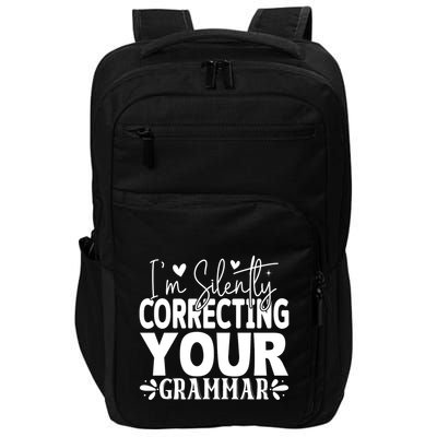 Sarcastic Grammar Correction Phrase Impact Tech Backpack