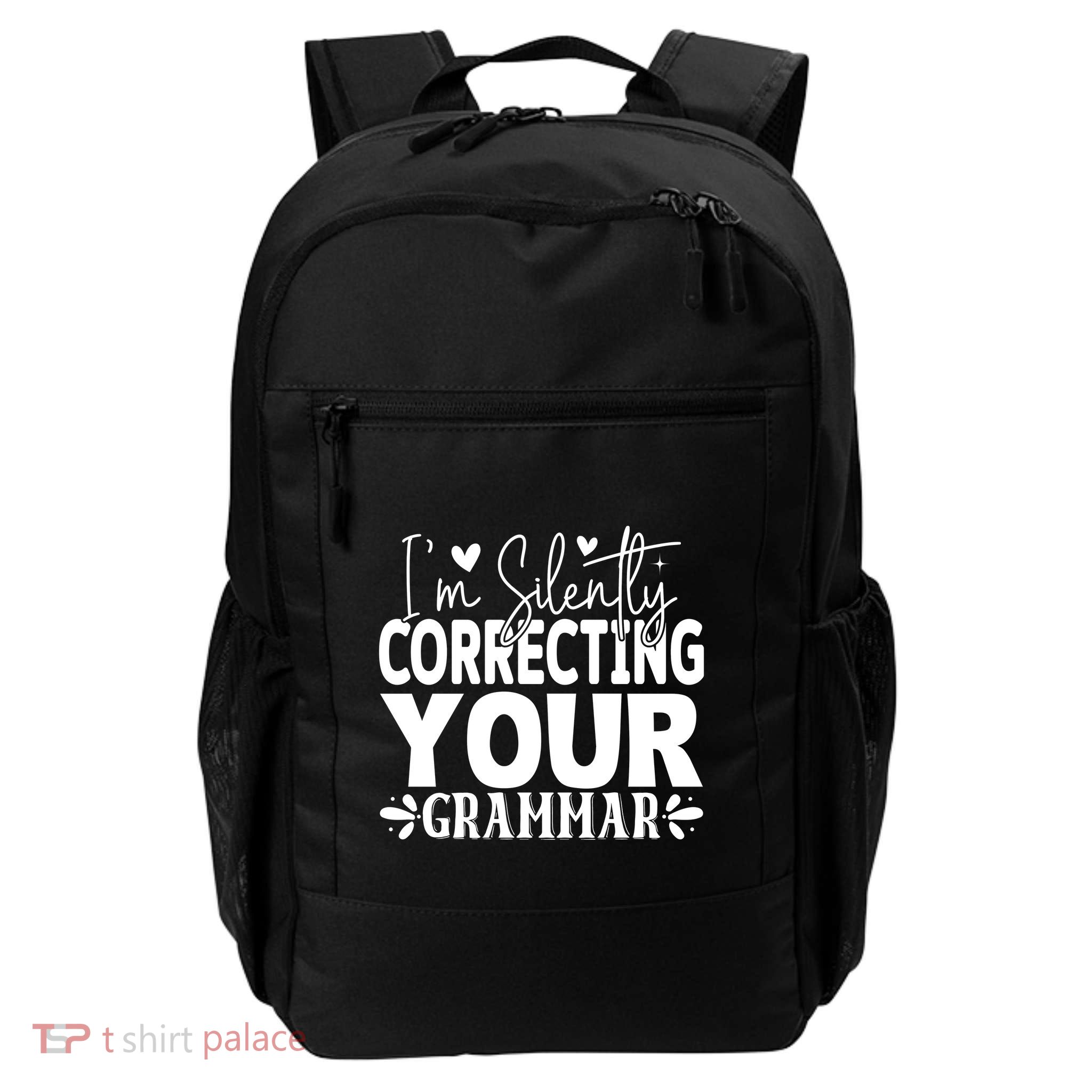 Sarcastic Grammar Correction Phrase Backpack