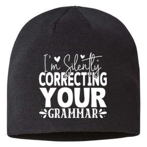 Sarcastic Grammar Correction Phrase Sustainable Beanie