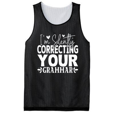 Sarcastic Grammar Correction Phrase Mesh Reversible Basketball Jersey Tank