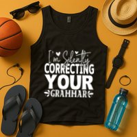 Sarcastic Grammar Correction Phrase Tank Top