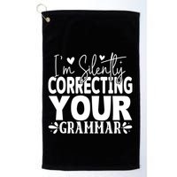 Sarcastic Grammar Correction Phrase Golf Towel