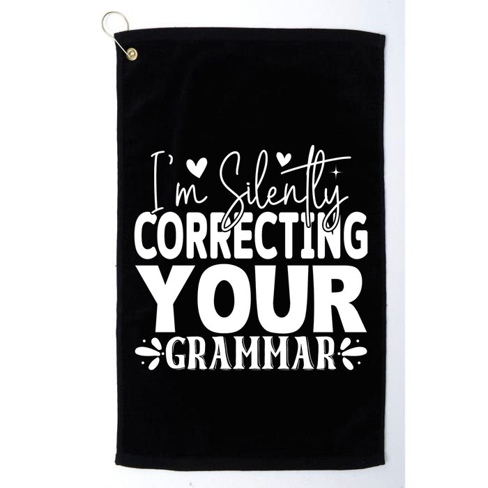Sarcastic Grammar Correction Phrase Golf Towel