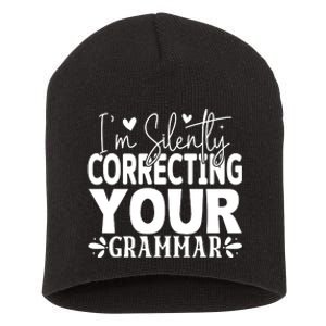 Sarcastic Grammar Correction Phrase Short Acrylic Beanie