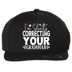 Sarcastic Grammar Correction Phrase Wool Snapback Cap