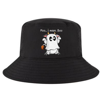 Spooky Ghost Cow Halloween Farmer Costume Cool Comfort Performance Bucket Hat