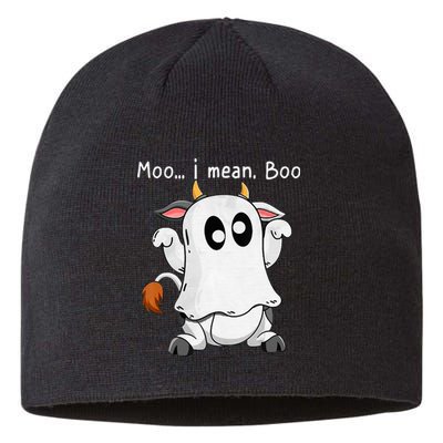 Spooky Ghost Cow Halloween Farmer Costume Sustainable Beanie