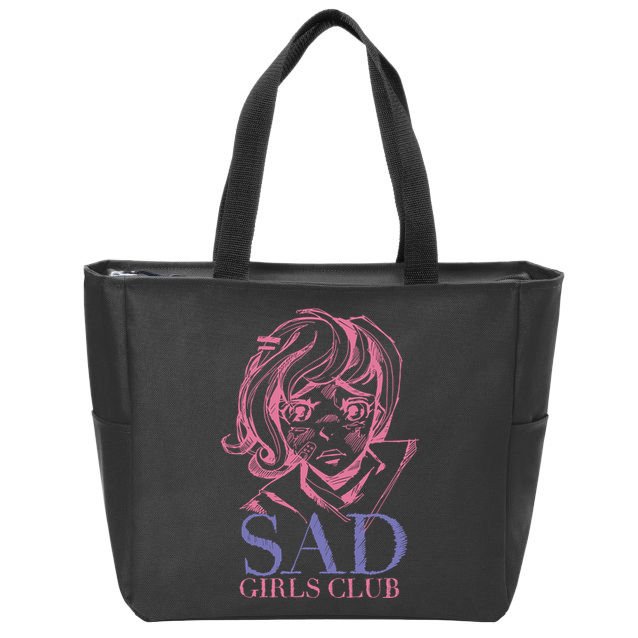 Sad Girls Club Anime Zip Tote Bag