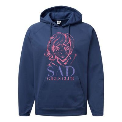 Sad Girls Club Anime Performance Fleece Hoodie