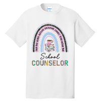 School Guidance Counselor Rainbow Leopard Back to School Tall T-Shirt