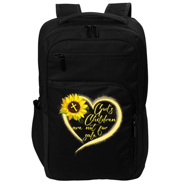 Sunflower Gods Children Are Not For Sale Fun Gods Children Impact Tech Backpack