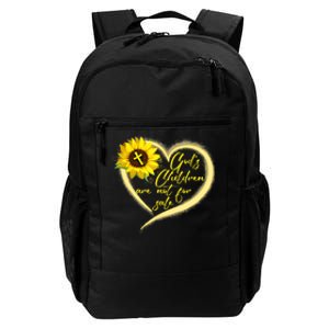 Sunflower Gods Children Are Not For Sale Fun Gods Children Daily Commute Backpack