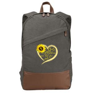 Sunflower Gods Children Are Not For Sale Fun Gods Children Cotton Canvas Backpack