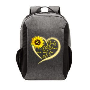 Sunflower Gods Children Are Not For Sale Fun Gods Children Vector Backpack