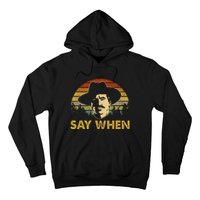 Say Graphic Cowboy Boots Vintage Art Adorable Costume When Hoodie