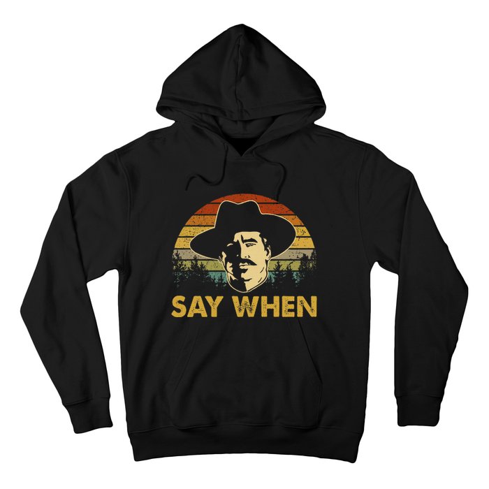 Say Graphic Cowboy Boots Vintage Art Adorable Costume When Hoodie