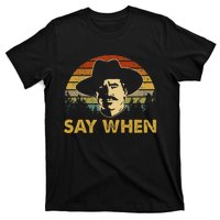 Say Graphic Cowboy Boots Vintage Art Adorable Costume When T-Shirt