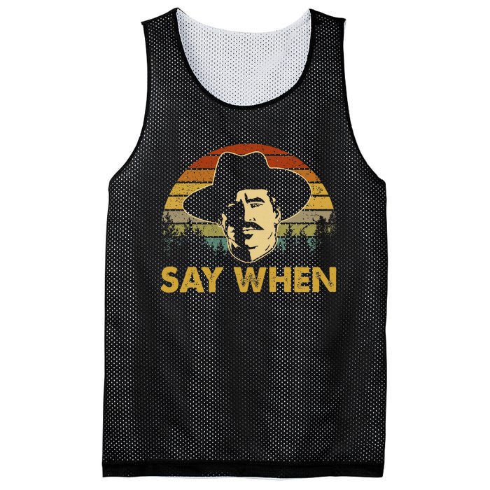 Say Graphic Cowboy Boots Vintage Art Adorable Costume When Mesh Reversible Basketball Jersey Tank