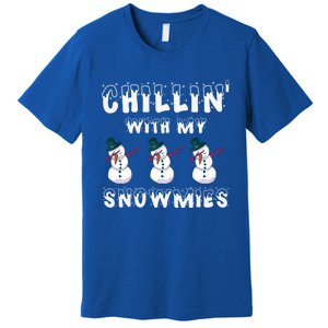 Snow Gang Christmas Chillin With My Snowmies Gift Premium T-Shirt