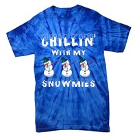 Snow Gang Christmas Chillin With My Snowmies Gift Tie-Dye T-Shirt