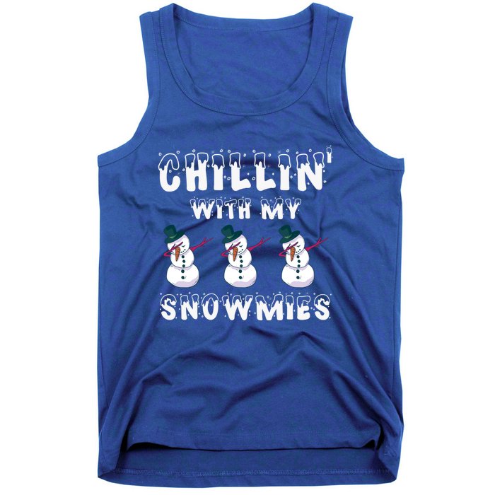 Snow Gang Christmas Chillin With My Snowmies Gift Tank Top