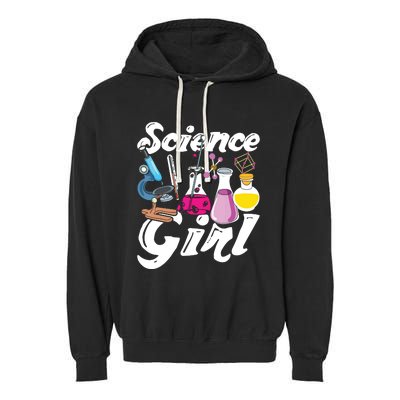 Science Girl Chemist Biology Scientist Women Gift Chemistry Garment-Dyed Fleece Hoodie