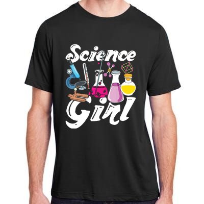 Science Girl Chemist Biology Scientist Women Gift Chemistry Adult ChromaSoft Performance T-Shirt