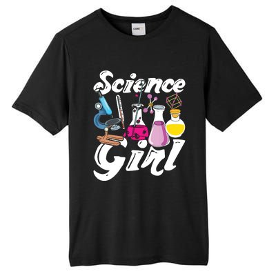 Science Girl Chemist Biology Scientist Women Gift Chemistry Tall Fusion ChromaSoft Performance T-Shirt