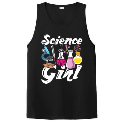 Science Girl Chemist Biology Scientist Women Gift Chemistry PosiCharge Competitor Tank