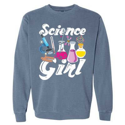 Science Girl Chemist Biology Scientist Women Gift Chemistry Garment-Dyed Sweatshirt