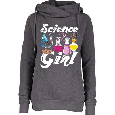 Science Girl Chemist Biology Scientist Women Gift Chemistry Womens Funnel Neck Pullover Hood