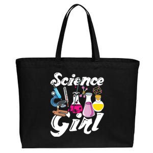 Science Girl Chemist Biology Scientist Women Gift Chemistry Cotton Canvas Jumbo Tote