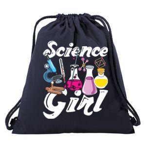 Science Girl Chemist Biology Scientist Women Gift Chemistry Drawstring Bag