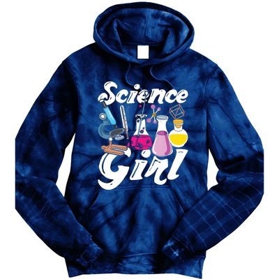 Science Girl Chemist Biology Scientist Women Gift Chemistry Tie Dye Hoodie