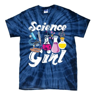 Science Girl Chemist Biology Scientist Women Gift Chemistry Tie-Dye T-Shirt