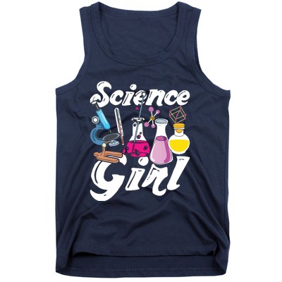 Science Girl Chemist Biology Scientist Women Gift Chemistry Tank Top