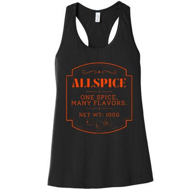 Spices Group Costume Matching Halloween Allspice Women's Racerback Tank