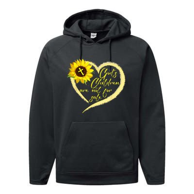 Sunflower Gods Children Are Not For Sale Fun Gods Children Performance Fleece Hoodie