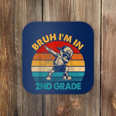 Second Grade Dabbing Boy Bruh IM In 2nd Grade Student Coaster