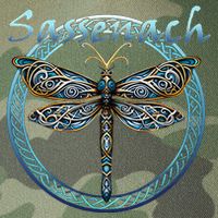 Sassenach Gaelic Dragonfly Scottish Outlander Legacy Tie Dye Trucker Hat