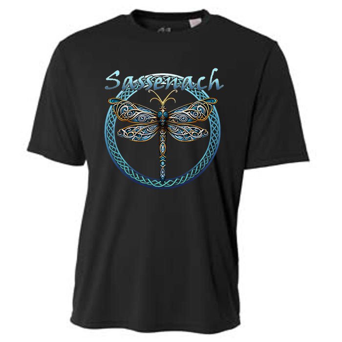 Sassenach Gaelic Dragonfly Scottish Outlander Cooling Performance Crew T-Shirt