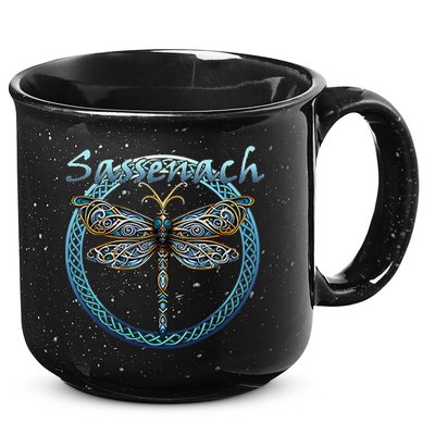 Sassenach Gaelic Dragonfly Scottish Outlander 15oz Campfire Ceramic Mug