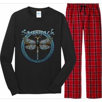 Sassenach Gaelic Dragonfly Scottish Outlander Long Sleeve Pajama Set