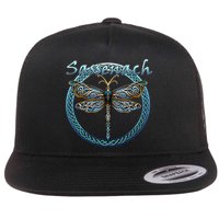 Sassenach Gaelic Dragonfly Scottish Outlander Flat Bill Trucker Hat